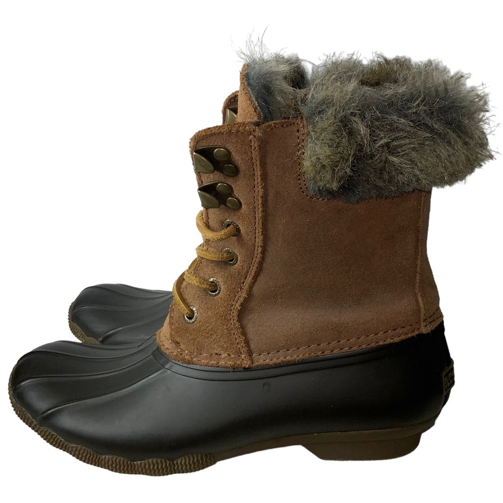 Sperry Boots Faux Fur Top-Sider White Water Duck